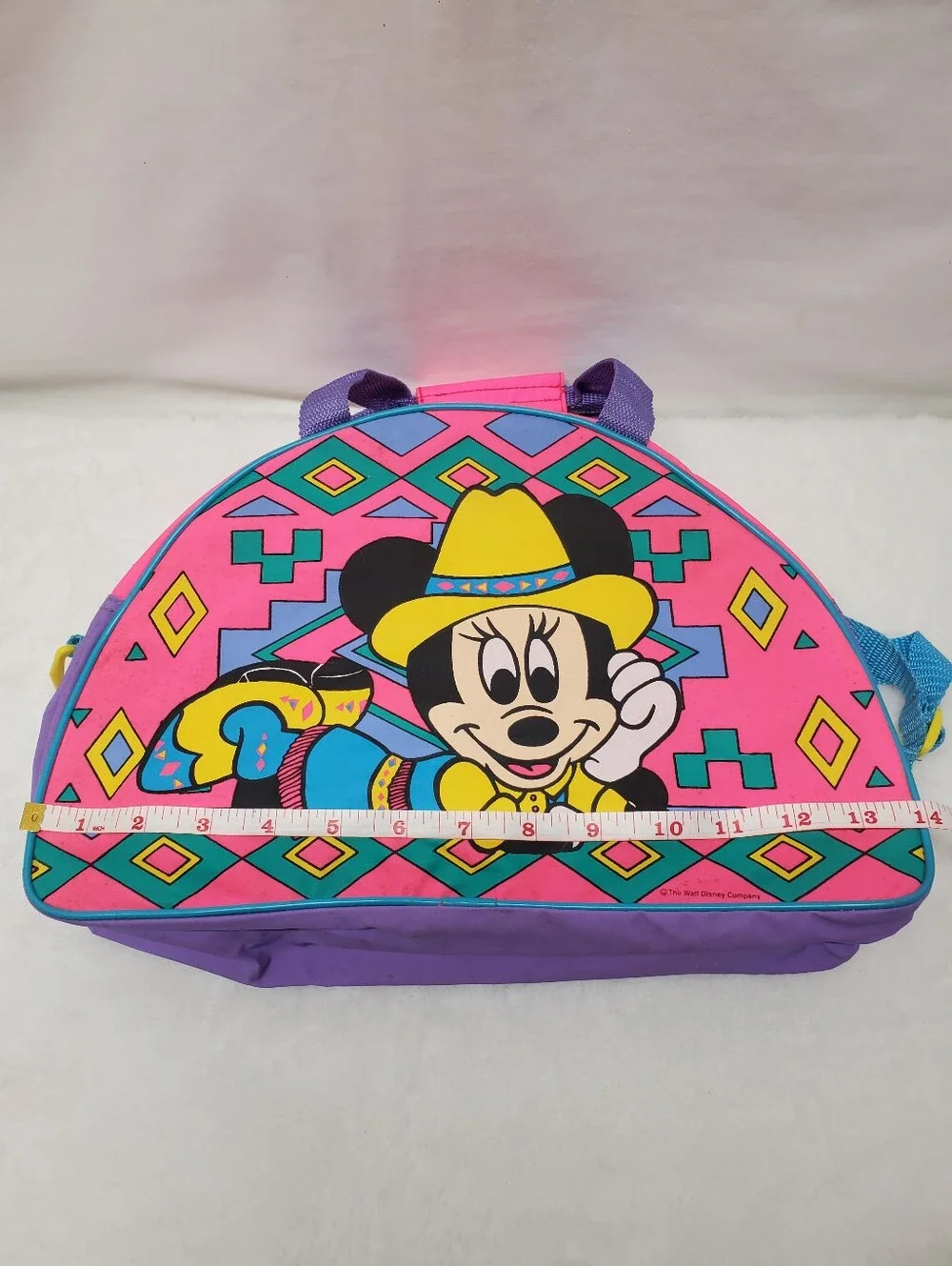 Nwot Vintage 1990s Disney Cowgirl Minnie Mouse Duffle Bag Purse